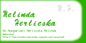 melinda herlicska business card
